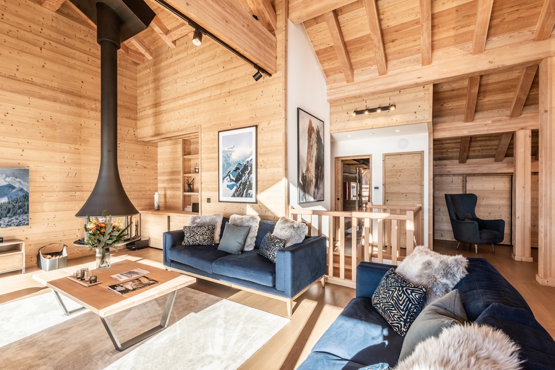 Cozy élégant salon appartement de luxe familial Tamboti Alpe d'Huez
