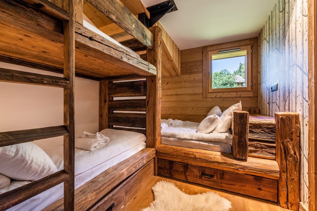 Chambre confortable pour enfants appartement de luxe Tahoe familial Les Gets