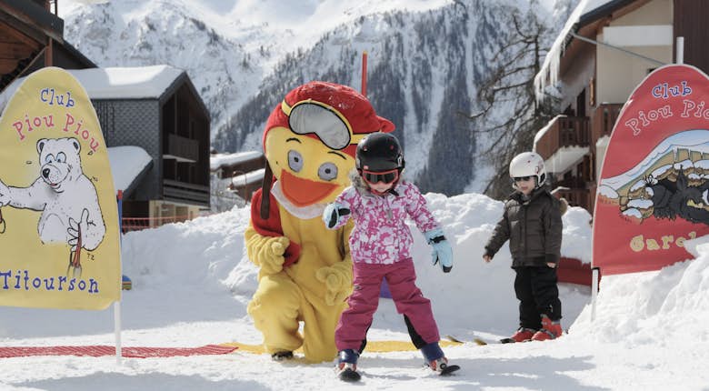 Two snowparks and ski zones in Peisey-Vallandry 
