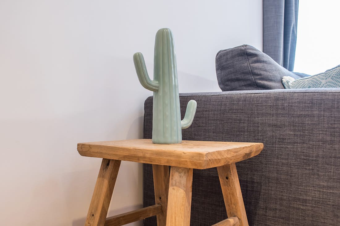 Cactus vert décoratif appartement de luxe Meranti Morzine