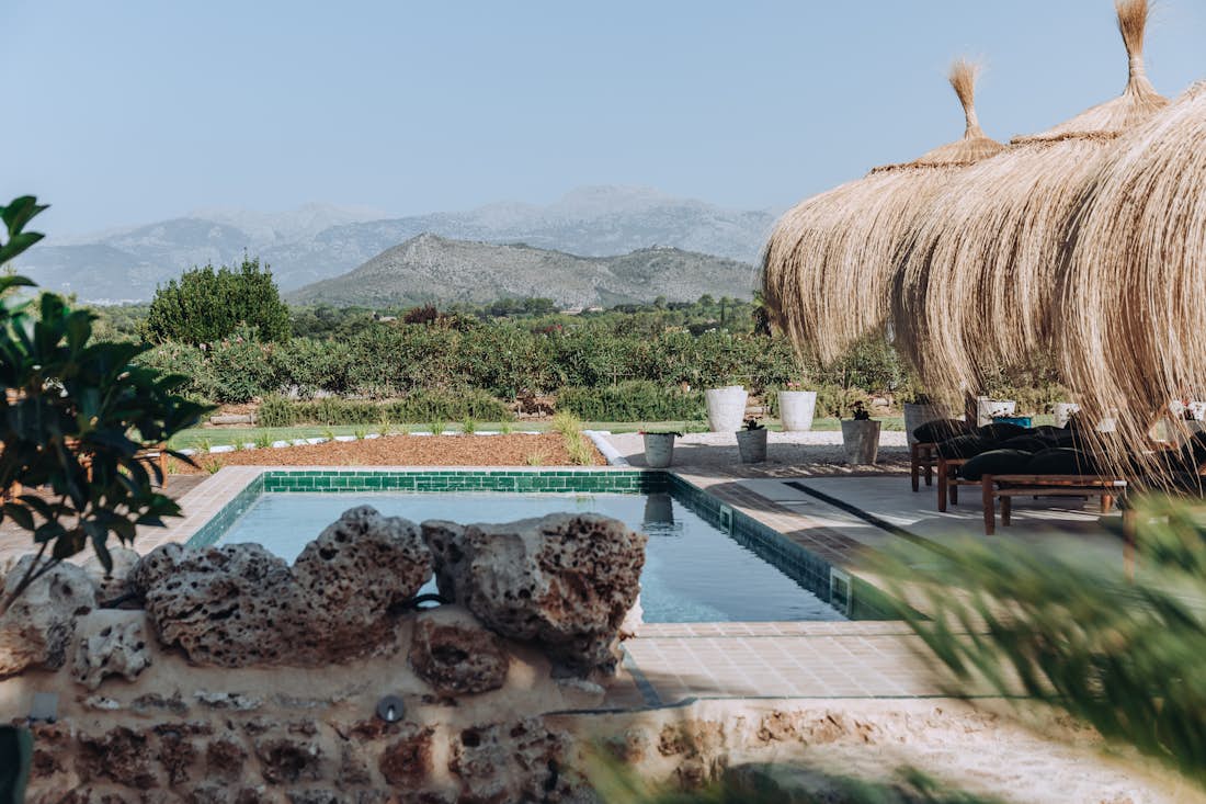 Large terrace Private pool villa Summer Mallorca