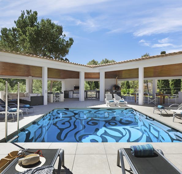 Large terrace views Private pool villa Can Barracuda Mallorca