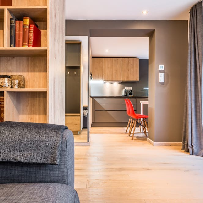 Morzine accommodation - Apartment Karri - Alpine living room luxury hotel services apartment Karri Morzine