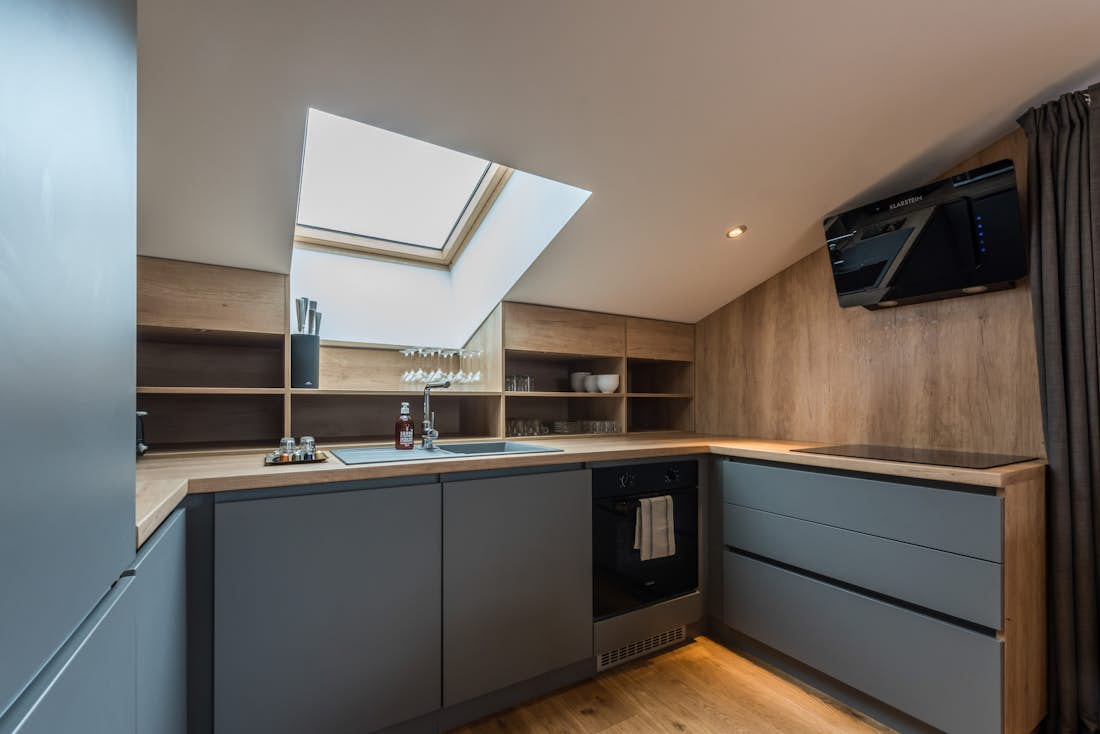Morzine accommodation - Apartment Takian - Contemporary fully equipped kitchen at the luxury family apartment  Takian in Morzine	Contemporary fully equipped kitchen at the luxury family apartment  Takian in Morzine