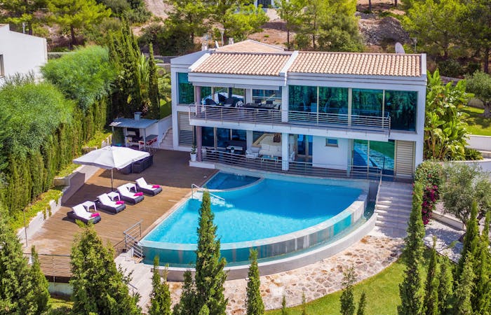 piscine privée vue sur la mer villa Rockstar de luxe avec piscine privée Mallorca