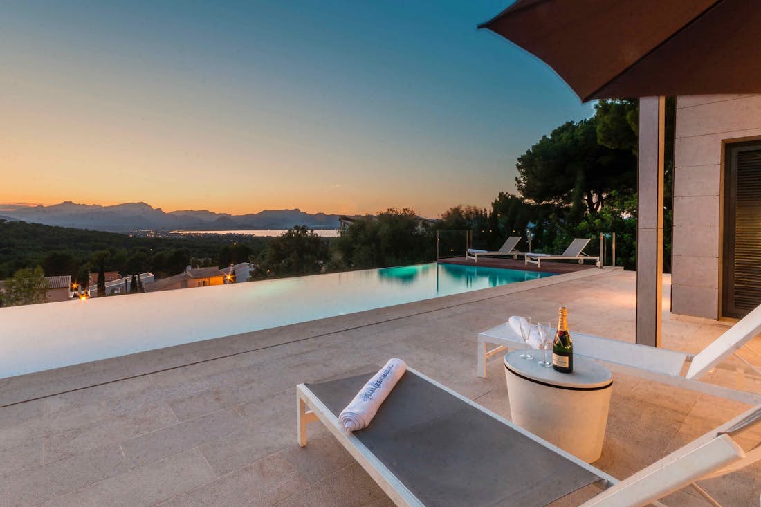 Mallorca accommodation - Villa Panoramica - Private swimming pool with ocean view Private pool villa Panoramica in Mallorca