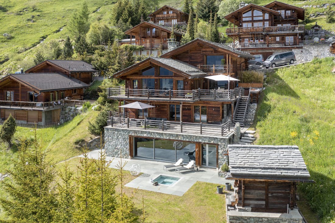 Verbier accommodation - Chalet Teredo - Exterior views from Chalet Teredo in Verbier