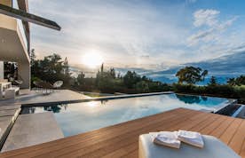 Mallorca accommodation - Villa O2 - Large terrace mountain views private pool villa O2 Mallorca