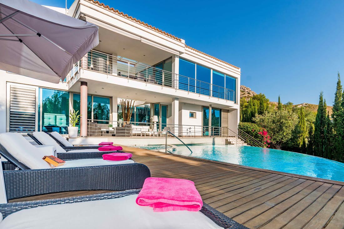 Majorque location - Villa Rockstar  - une piscine privée avec vue sur la mer dans le villa Rockstar de luxe avec piscine privée à Mallorca