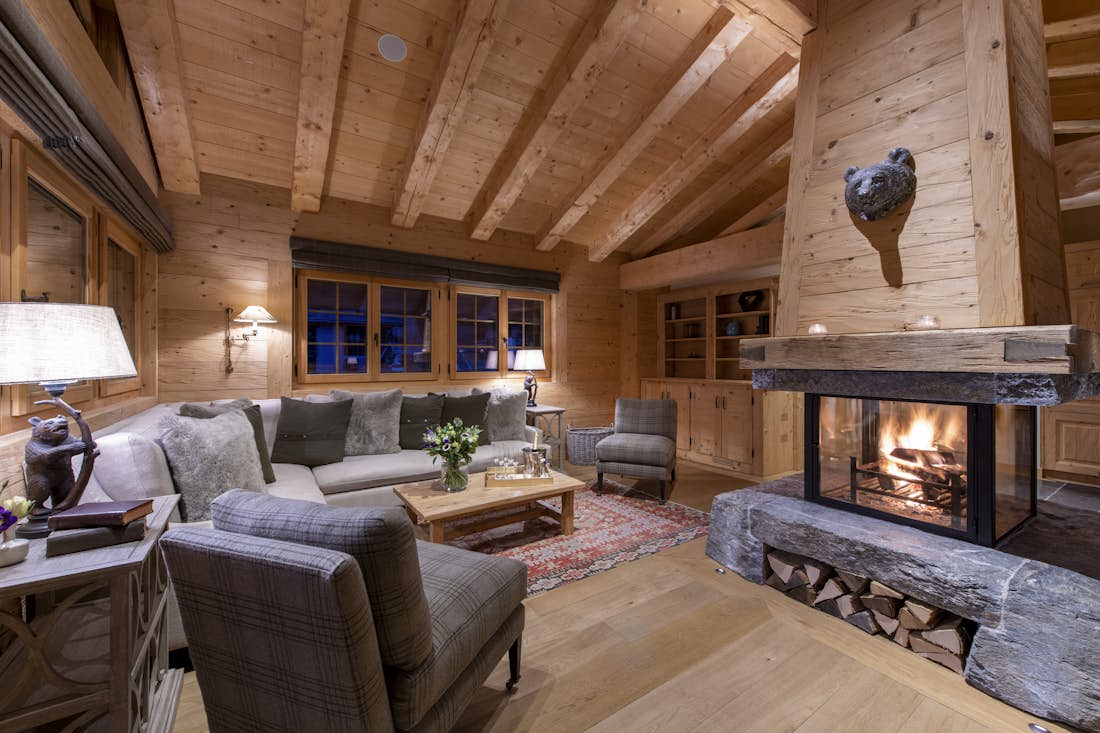 Verbier accommodation - Chalet Chouqui - Charming living room in Chalet Chouqui in Verbier 