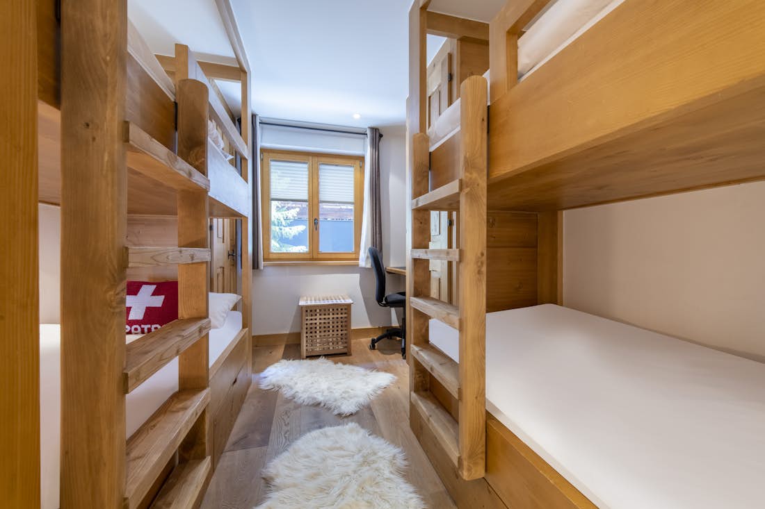 Verbier accommodation - Apartment Basalte - dormitory bedroom in Basalte in Verbier