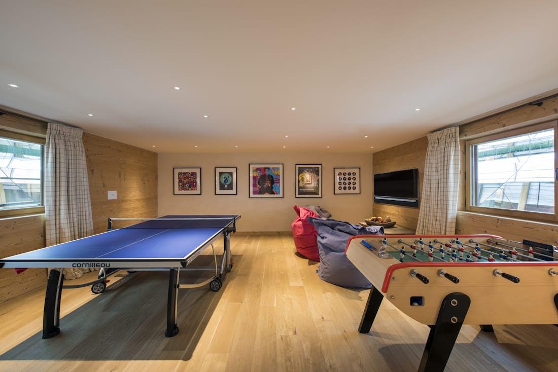 Verbier accommodation - Chalet Chouqui - Games room in Chalet Chouqui in Verbier 