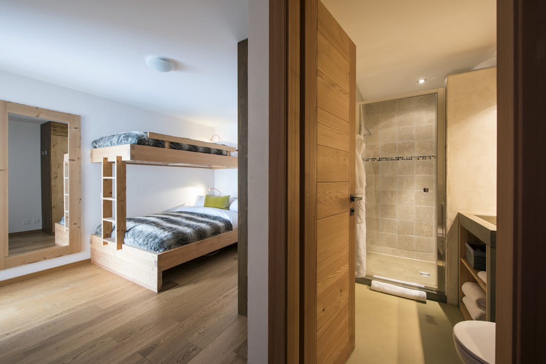 Verbier alojamiento - Chalet Rock  - Bedroom in Chalet Rock in Verbier 