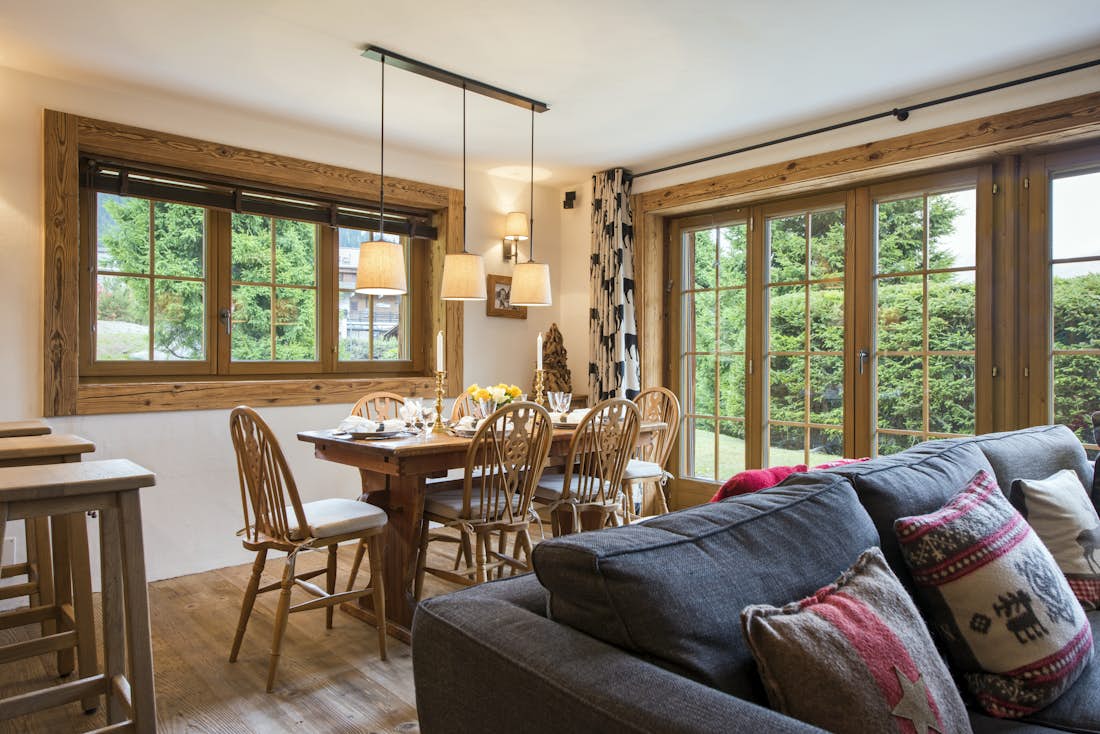 Verbier location - Appartement Hickory - Dinning room in Hickory in Verbier 