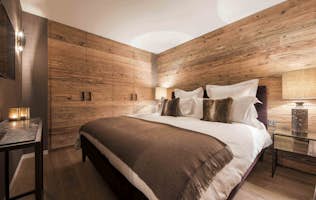 Verbier accommodation - Apartment Rosalp 3 - Elegant bedroom Rosalp 3 Verbier