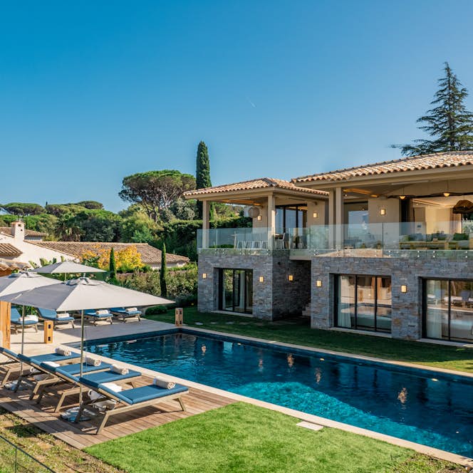 Saint-Tropez - 1 Verbier alojamiento - Villa Les Lions - Modern double story villa overlooking spacious garden and swimming pool