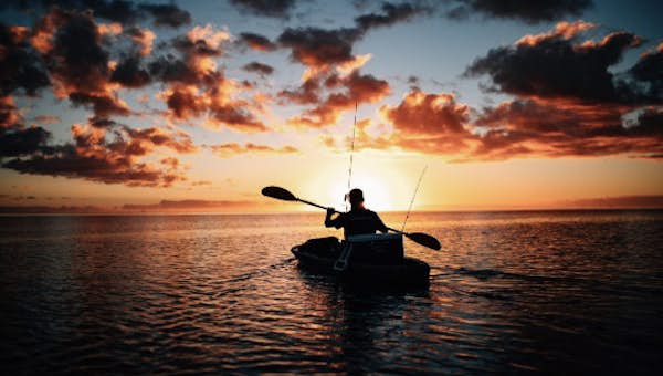 Take a kayak trip in the mediterranean sea