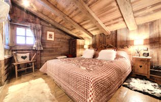 Megeve alojamiento - Chalet Zebrano - Luxury double ensuite bedroom at family Chalet Zebrano Megève