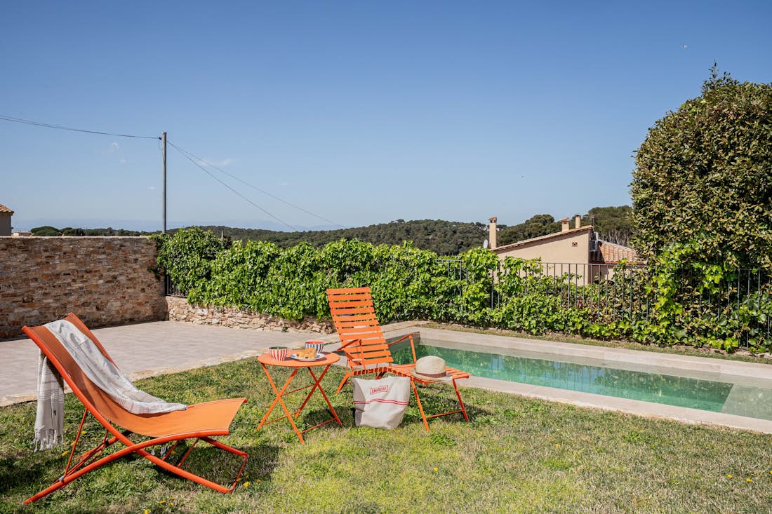Costa Brava alojamiento - Casa Alegria  - piscina privada con vista mediterranea casa Alegria en Costa Brava