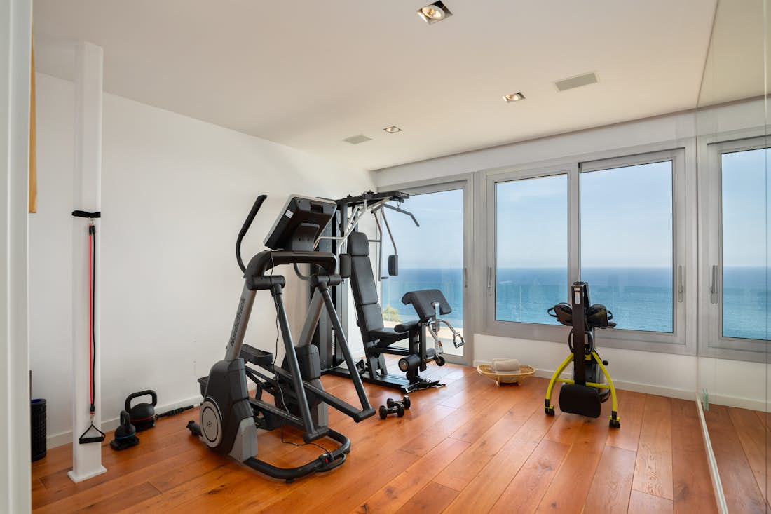 Costa Brava accommodation - Casa Nami - well-equipped gym mediterranean view villa Casa Nami in Costa Brava