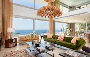 Costa Brava accommodation - Casa Nami - Spacious seaside living room mediterranean view villa Casa Nami Costa Brava