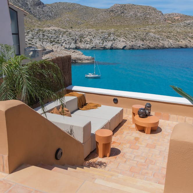 Mallorca accommodation - Cala Carbo - Private Terrace Sea views villa Cala Carbo Mallorca