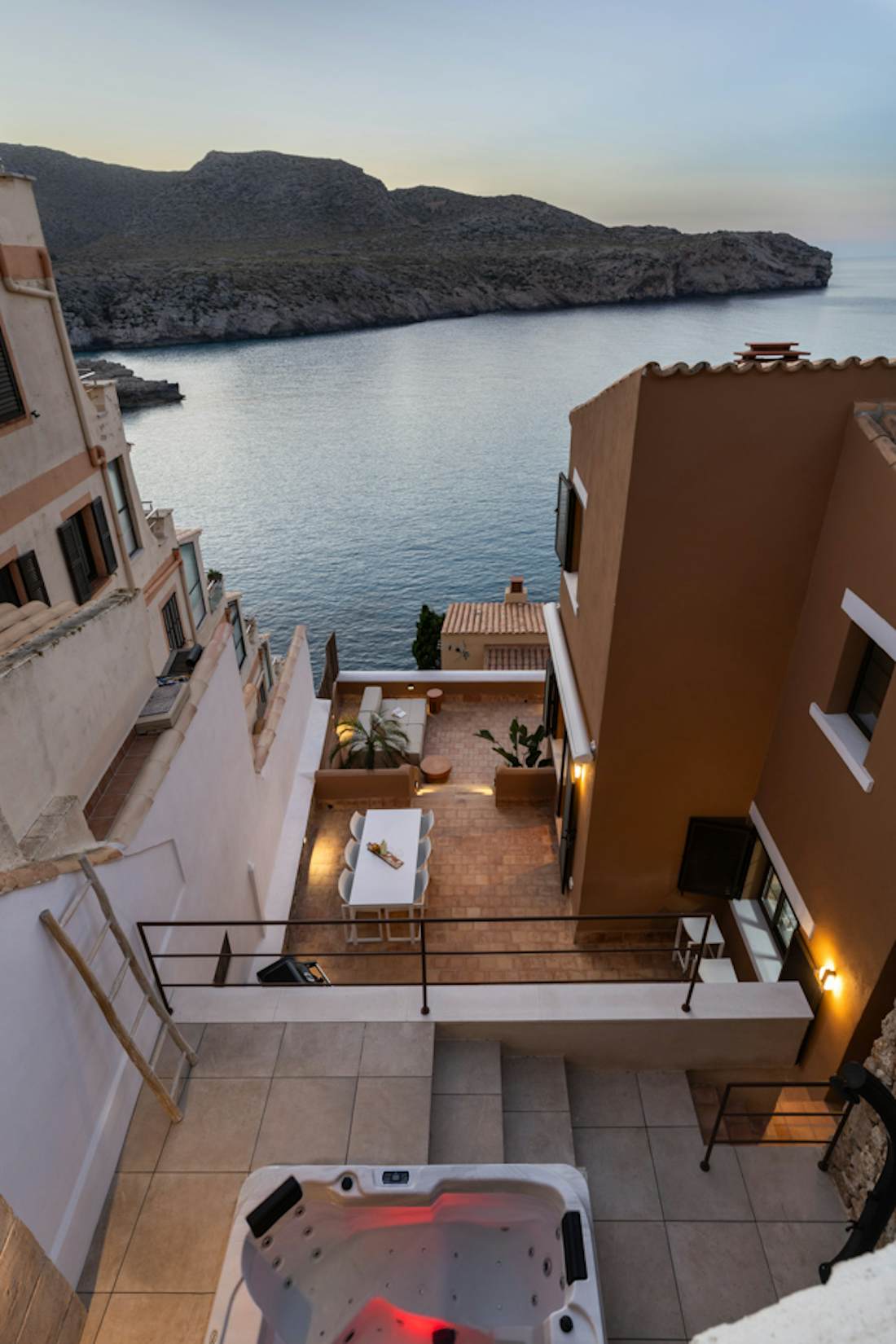 Mallorca alojamiento - Cala Carbo - Gran terraza en  Villa Cala Carbo de lujo vistas al mar à Mallorca