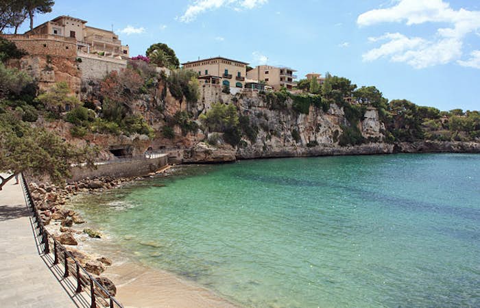A view of the Porto Cristo town in Mallorca