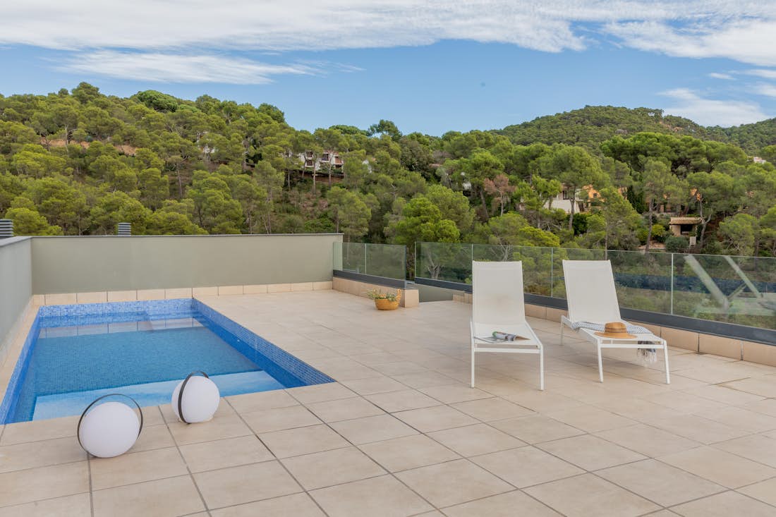 piscine privée appartement Lilium de luxe avec piscine privée Costa Brava