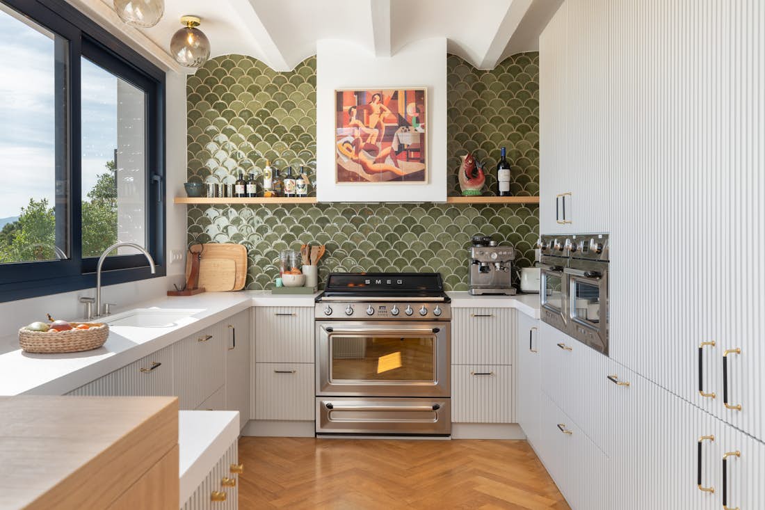 Comtemporary designed kitchen mediterranean villa Casa Botanic Costa Brava