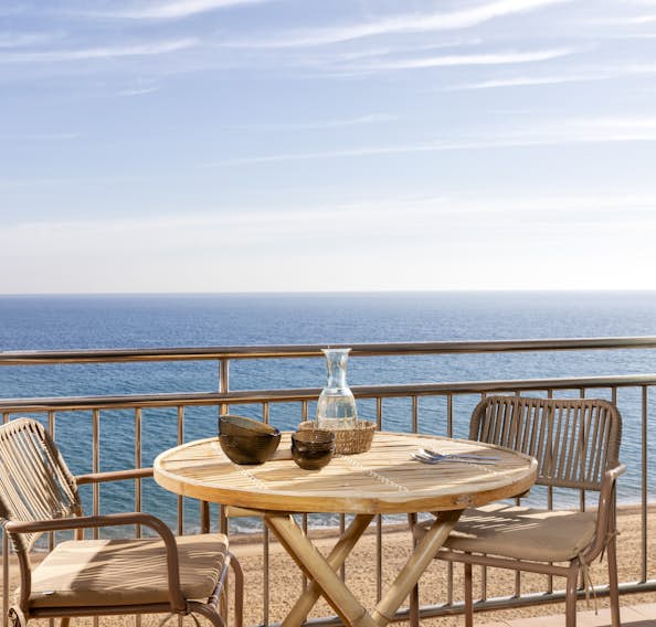 Costa Brava accommodation - Apartment Sea Breeze - Terrace sea view apartment Sea Breeze Costa Brava