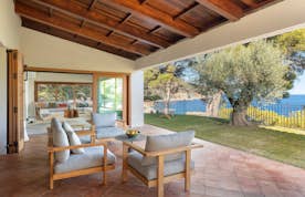 Luxury outdoor garden sea view villa Finca J Costa Brava