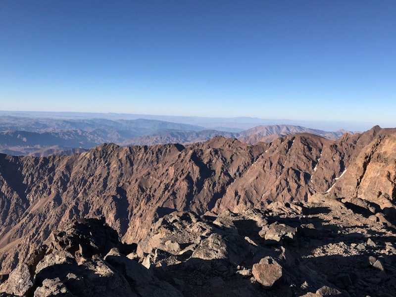 View from the top of Mount Toubkal by wearetravelgirls