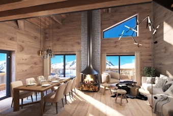 Appartements et chalets de luxe au coeur du quartier de l'Altiport à Alpe d'Huez - Les Chalets du Golf