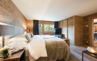 Verbier accommodation - Apartment Rosalp 4 -  Super-king/twin private shower room Rosalp 4 Verbier