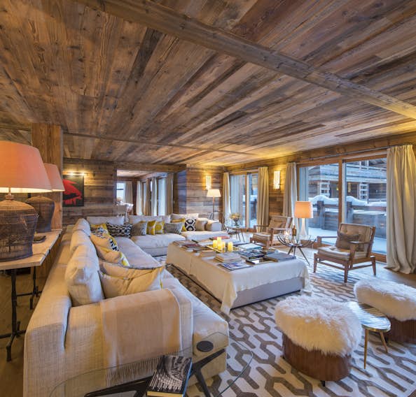 Verbier accommodation - Penthouse Place Blanche I - Adorable living room Apartment Palace Blanche 1 Verbier 