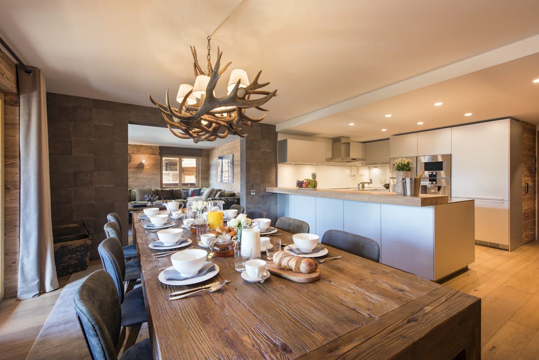Verbier location - Rosalp 4 - Lovely kitchen and dining area in Rosalp 4 in Verbier 