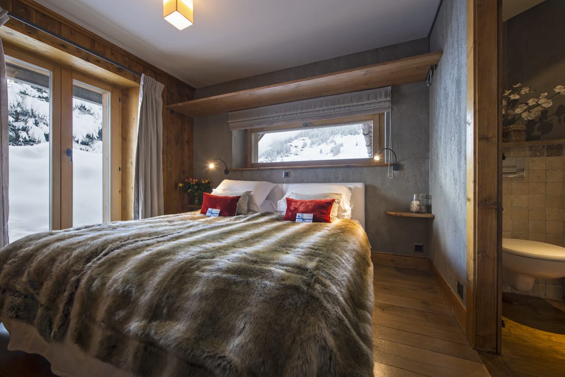 Verbier accommodation - Chalet Pierre Avoi - Luxury Ensuite bedroom in Chalet Pierre Avoi Verbier