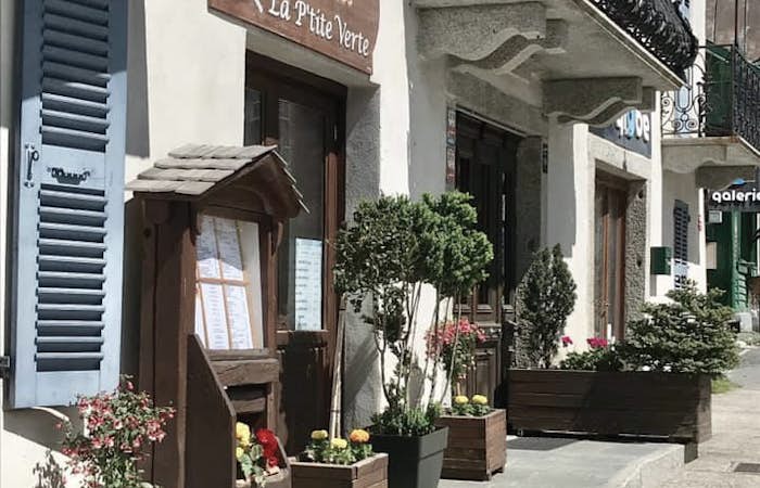 The La p’tite verte restaurant in Chamonix 