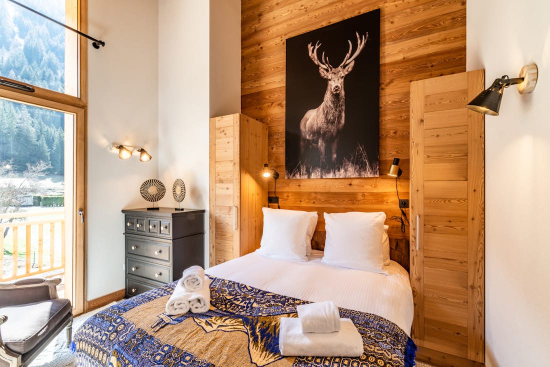 Chamonix accommodation - Apartment Sapelli - Beautiful double bedroom at Sapelli apartment in Chamonix