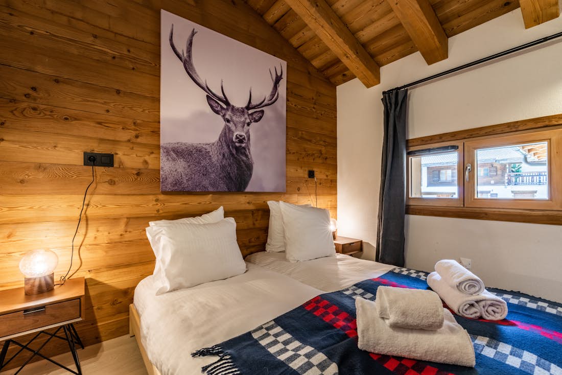 Chamonix accommodation - Apartment Sapelli - Beautiful double bedroom at Sapelli apartment in Chamonix