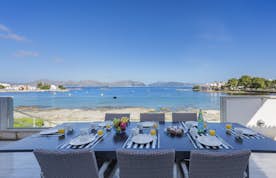 Majorque location - Villa Can Verd - Grande terrasse vue sur la mer villa Can Verd de luxe avec accès à la plage Mallorca