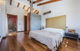Luxury double ensuite bedroom sea view Private pool villa Villa Oliva Mallorca