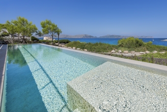 Mallorca accommodation - Villa Seablue - Large terrace sea views sea view villa Seablue Mallorca