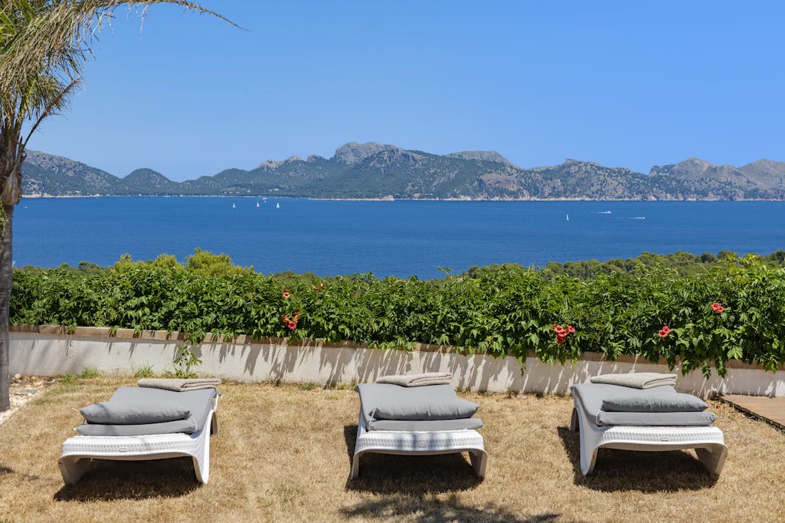 Grande terrasse vue sur la mer villa Villa Cielo Bon Aire de luxe vue mer Mallorca