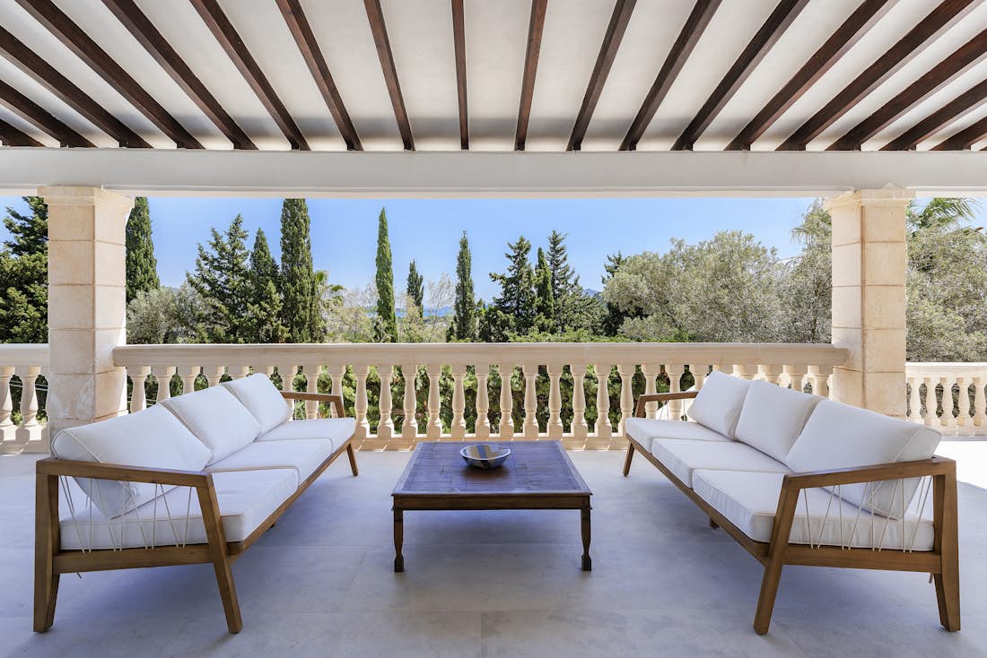 Majorque location - Villa Es Vila - Une grande terrasse avec dans le villa Es Vila de luxe familial à Mallorca