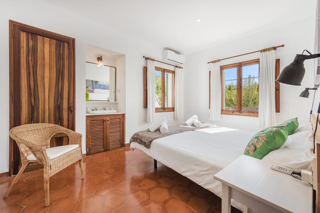 Cosy double bedroom landscape views beach access villa Can Verd Mallorca