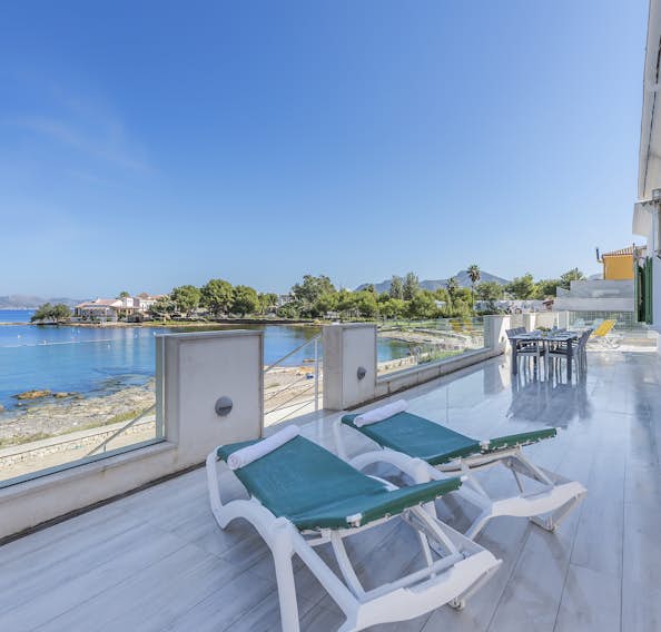 Majorque location - Villa Can Verd - Grande terrasse vue sur la mer villa Can Verd de luxe vue mer Mallorca