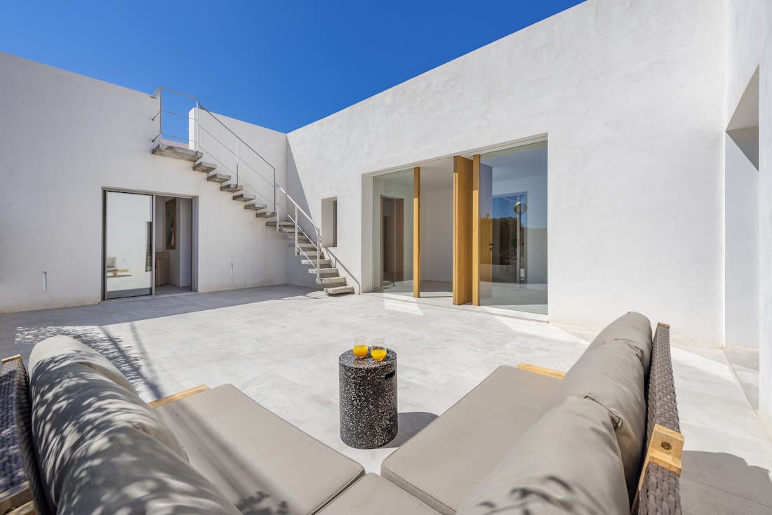 Mallorca accommodation - Villa Barcares - Large terrace in sea view villa Barcares in Mallorca