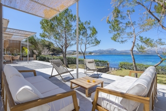Mallorca accommodation - Villa Barcares - Large terrace sea views sea view villa Barcares Mallorca